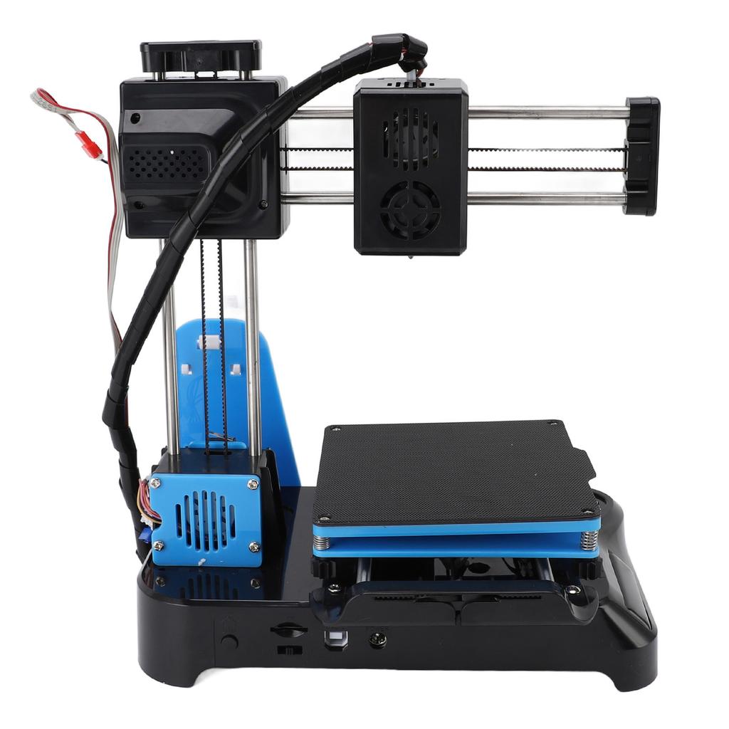Frequency Division Multiplexing Small 3D Printer Fast Heating Portable Compact 3D Printing Machine for Education Black