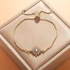 Verstellbares 8-förmiges Evil Eye Herzarmband für Damen - Europäische & Amerikanische Mode, Südostasiatischer Einfluss