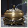 Zinc Alloy Zen Incense Burner Set with Lotus Base Is Suitable for Yoga Meditation, Home and Office, Halloween and Christmas Gifts