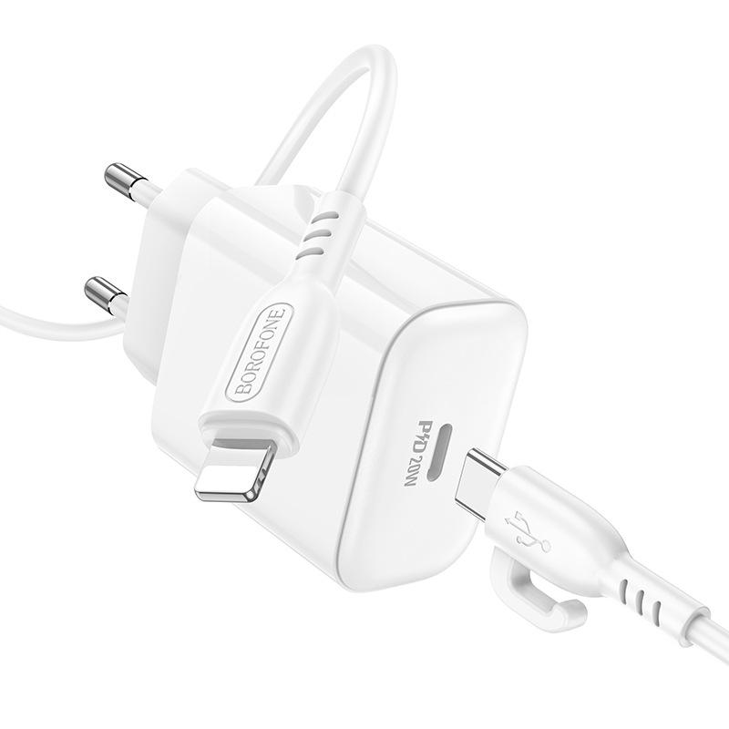 BOROFONE BA81A Platinum 20W Single Port PD Fast Charger (EU Plug)
