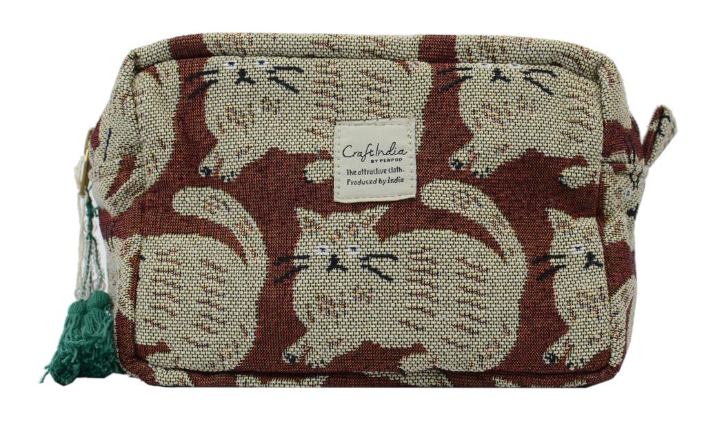 Friends Hill Abi Gusseted Pouch, Brown, YW-232-68
