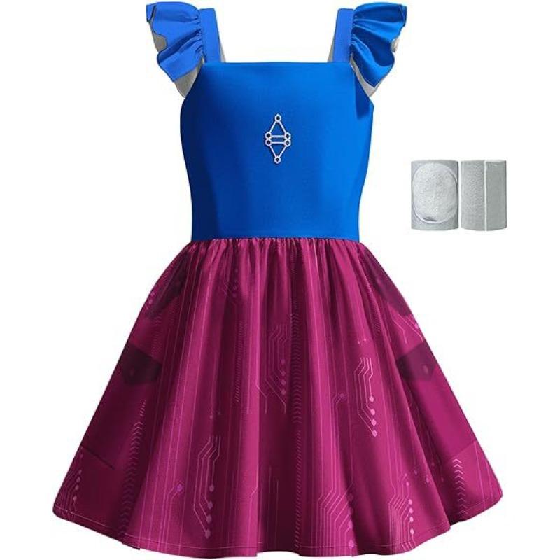 New Korean Wave Girl Group K-POP Witch Hunt Cosplay Rumi Children's Flying Sleeve Dress Cute Beautiful Fashionable Dress