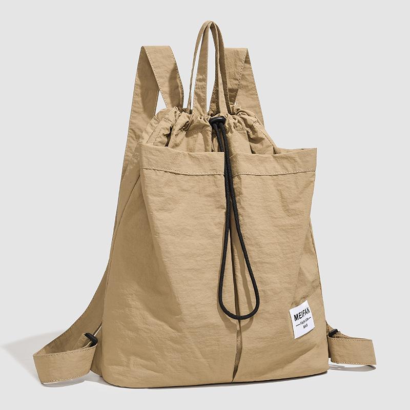 New Versatile Backpack Travel Backpack Large Capacity Bag Casual Light Cloth Bag Women's Sports Backpack