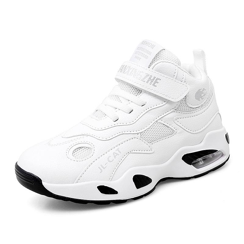 Children's summer and autumn mesh breathable basketball shoes Velcro air cushion running shoes Men's and adolescents professional training sports sho