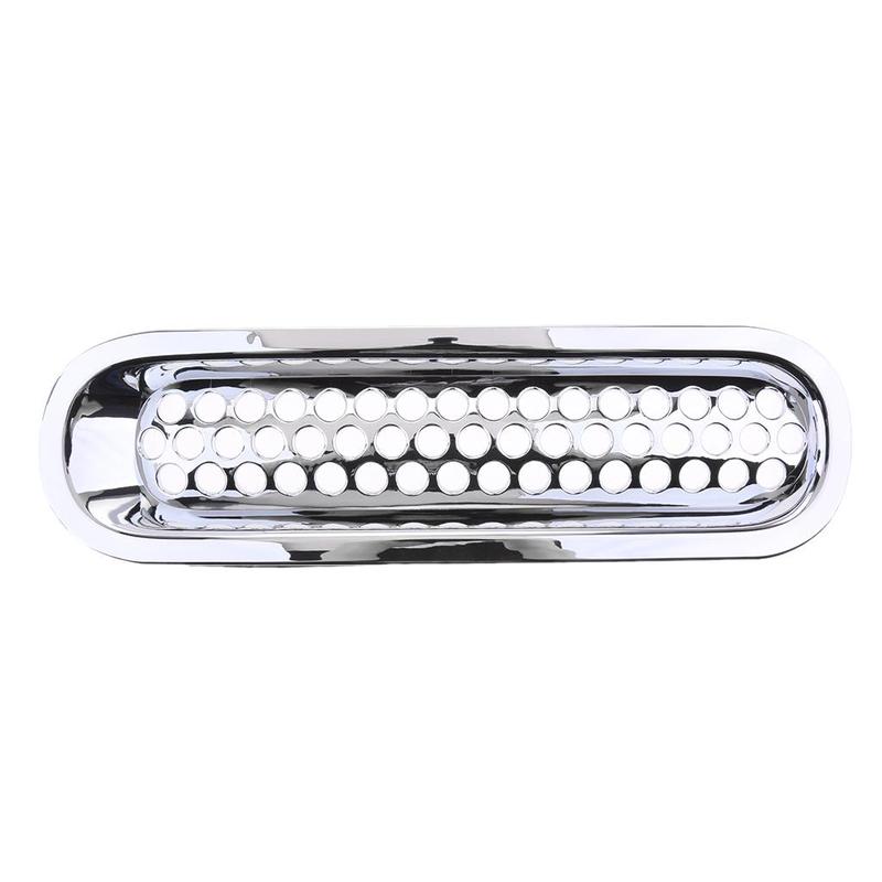 ABS Plastic Car Front Chrome Grille Mesh Insert Upgrade for Jeep Wrangler JK 2007-2016 Vehicle Parts