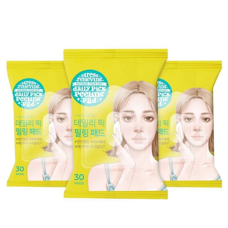 Ariul Daily Pick Exfoliating Peeling Pads, 30 Pads Pack, 3 Pcs