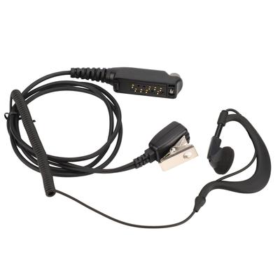 G Shape Headset Mic PTT Reinforced Plug and Play Hands Free Walkie Talkie Earpiece with Mic PTT for
