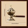 Rotating Handheld Stove Incense Burner No Sticky Powder Pear Account Incense Pan Fragrance Long-Lasting Incense Burner