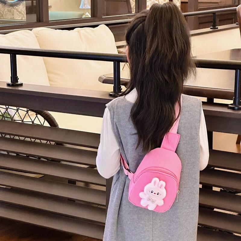 Doll Chest Cartoon Bag Nylon Material Adjustable Shoulder Strap For Daily