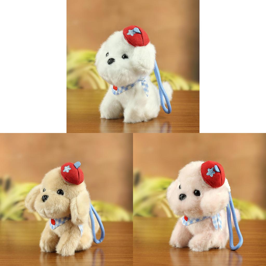 Plush Dog Keychain With Pp Cotton Filling For Bag Decor Gift For All Ages