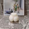 Bougie Parfumée Fesses 3D Moule en Silicone pour Bougie Corporelle Forme de Fesses 3D pour Bougie d'Aromathérapie Sculpture en Plâtre Outil d'Artisanat DIY