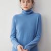 Women's Cashmere High Neck Sweater - Slim Fit Knitwear for Autumn/Winter