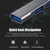 Mini Usb Type C Hub 4Port Adapter Usb3.1Multi Splitter 4In1 Docking Station Ultraslim Superspeed Aluminum For Computer Laptop Pc