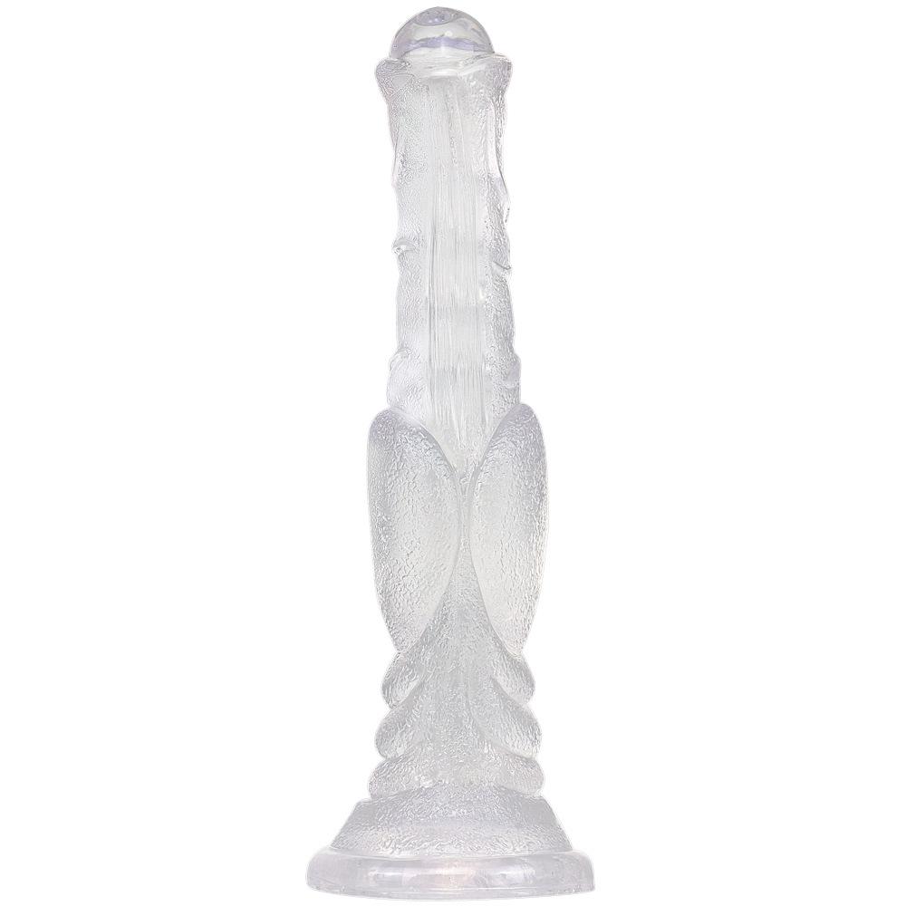 Eggless Horse Cock Large Simulation Transparent Dildo Big Mac Female with Silicone Dildo Sexy Special-shaped Horse Whip