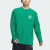 Adidas Raglan Sleeve Crew Neck Long-Sleeve Sports Casual T-Shirt for Men - Green