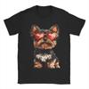 Yorkshire Terrier Dog T Shirt Unisex Unisex 100 Cotton Vintage Tshirts O Neck Yorkie Dad Tees Short Sleeve Clothing Summer