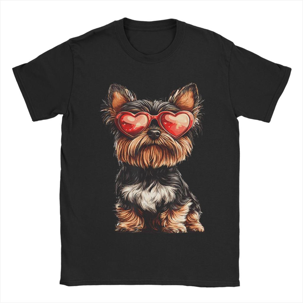 Yorkshire Terrier Dog T Shirt Unisex Unisex 100 Cotton Vintage Tshirts O Neck Yorkie Dad Tees Short Sleeve Clothing Summer