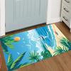 Retro Hawaii Surfplank Print Deurmat Zacht Duurzaam Vloermat voor Binnen Buiten Entree Huis Strand Decoratie Huis Decoratie