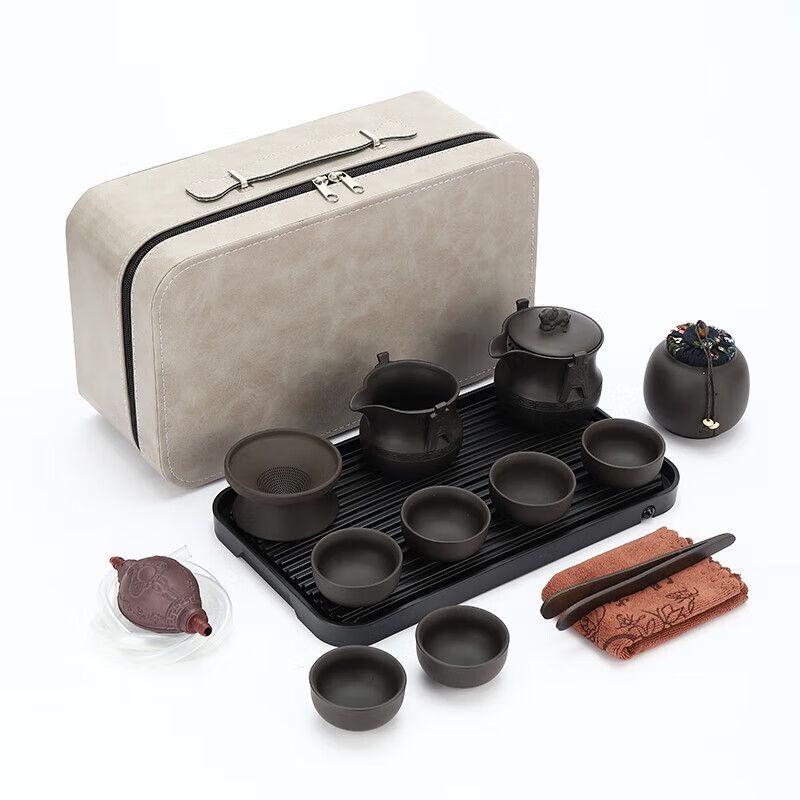 Qiuqiao Portable Zisha Kung Fu Tea Set