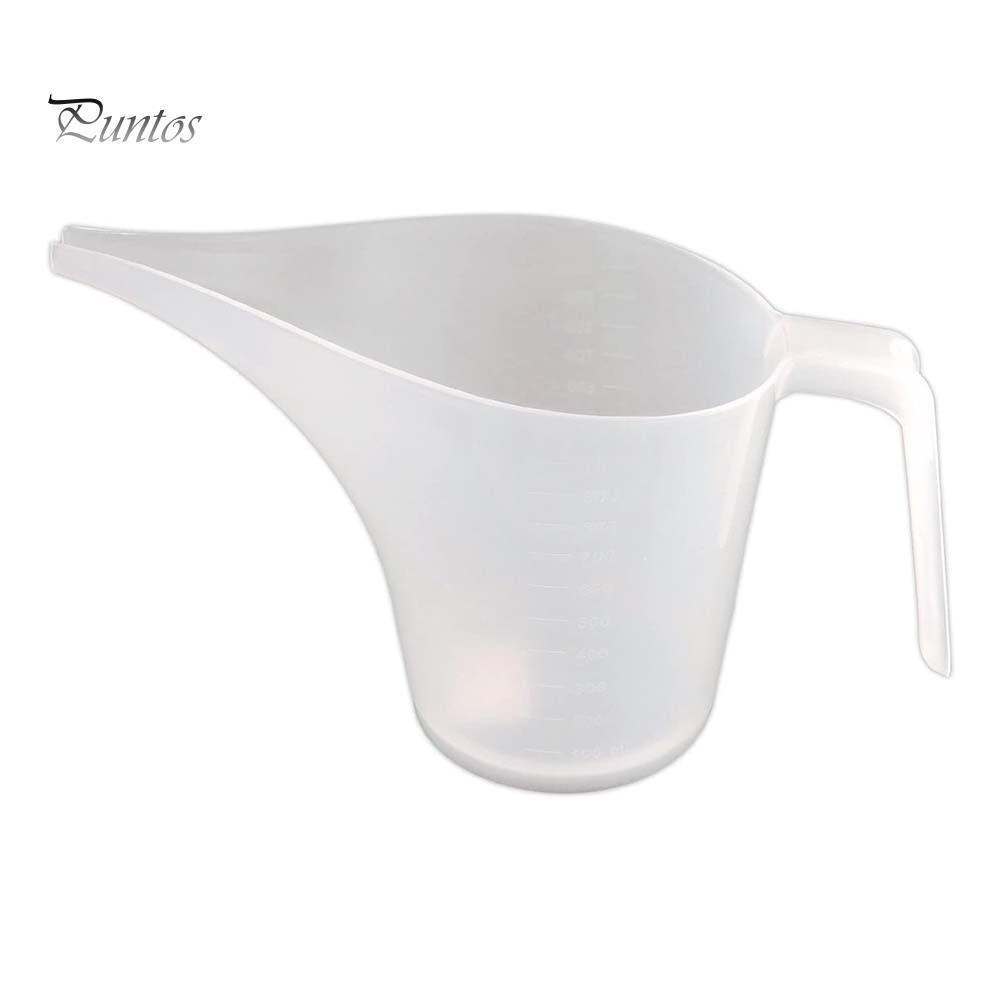1000 ml din plastic pentru gătit Coacerea prăjiturii Pâlnie ascuțită cană de măsurare cu cântar