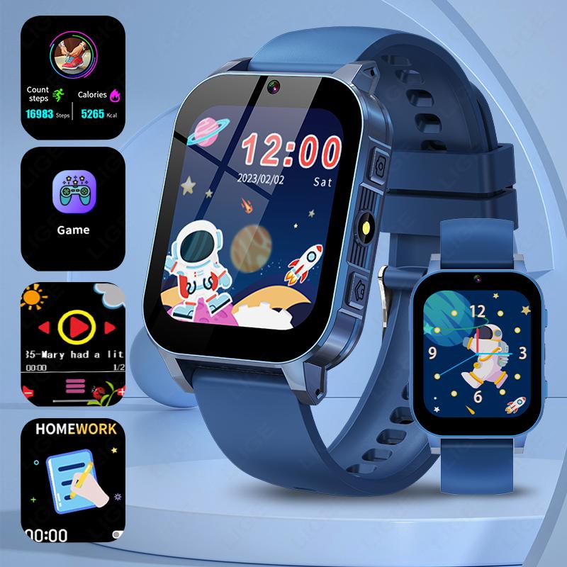 New Kids Puzzle Game Smartwatch Camera Take Video Study Card Audio Story Book Watch Boys Girls Flashlight Child Smart Watch