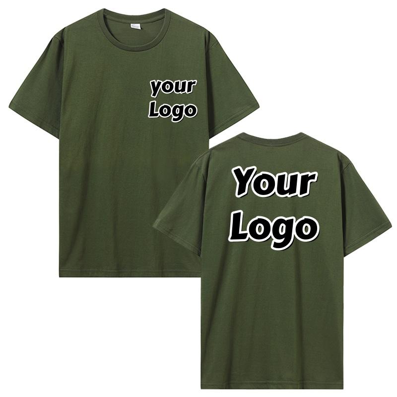 Unisex Cotton Tshirt Customized Printed T Shirt Harajuku Top DIY Your Like Photo Or Logo Tshirt Custom Tops Tees Unisex Clothing