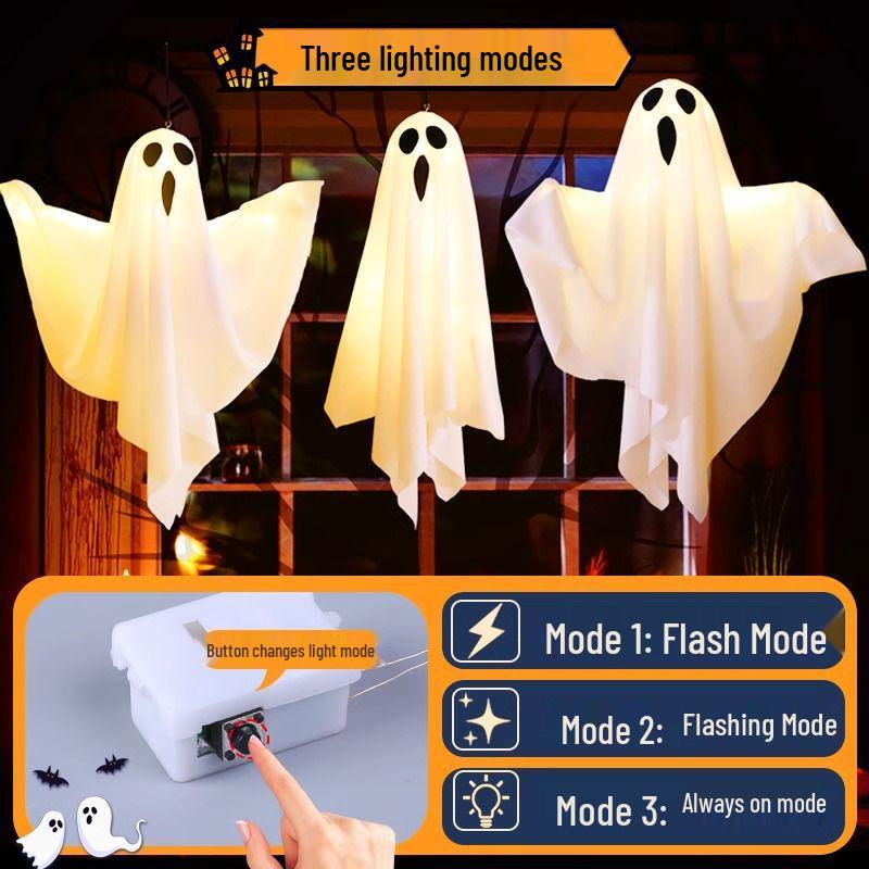 Halloween Leuchtende Geist LED Lichterketten für Außen Dekoration