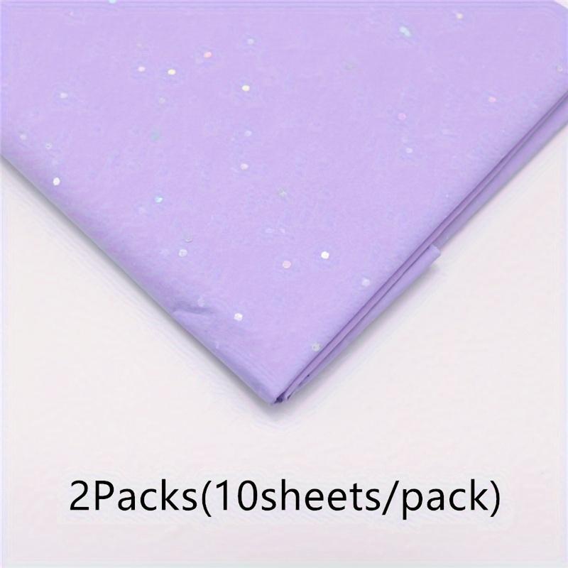 2Packs(10 Sheets Per Pack) 20X26Inches Shiny Glitter Craft Wrapping Paper Semi-transparent Floral Wrapping Paper  Bouquet Gift Wrapping Craft Paper