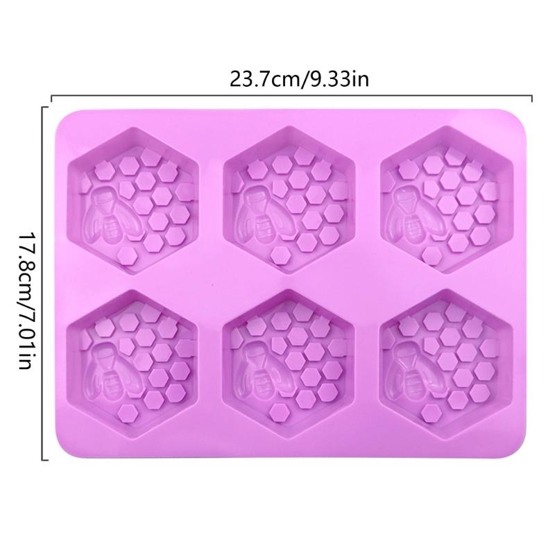 Bee Honeycomb Silicone Mold Wax Melt Polymer Aromatherapy Making Handmade Cupcake Mould Decorating Supplies