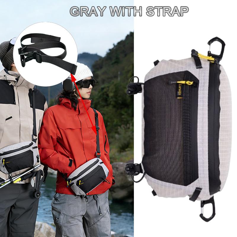 Strap Pack Pouches For Backpack Lightweight Phone Pocket Large Capacity Waterproof Fanny Pack Multi Use Outdoor Bag Easy Access