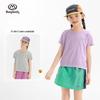 BanDuxian Girls' Summer Cooling Short-Sleeve T-Shirt
