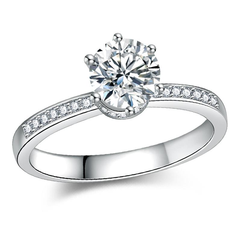 Lindon Clasic din aliaj de cupru Inel cu zircon Bijuterii pentru dama Cadou de petrecere de promisiune de nuntă