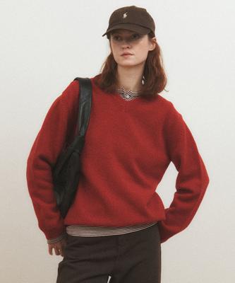 AAU V-Neck Sweater_Red