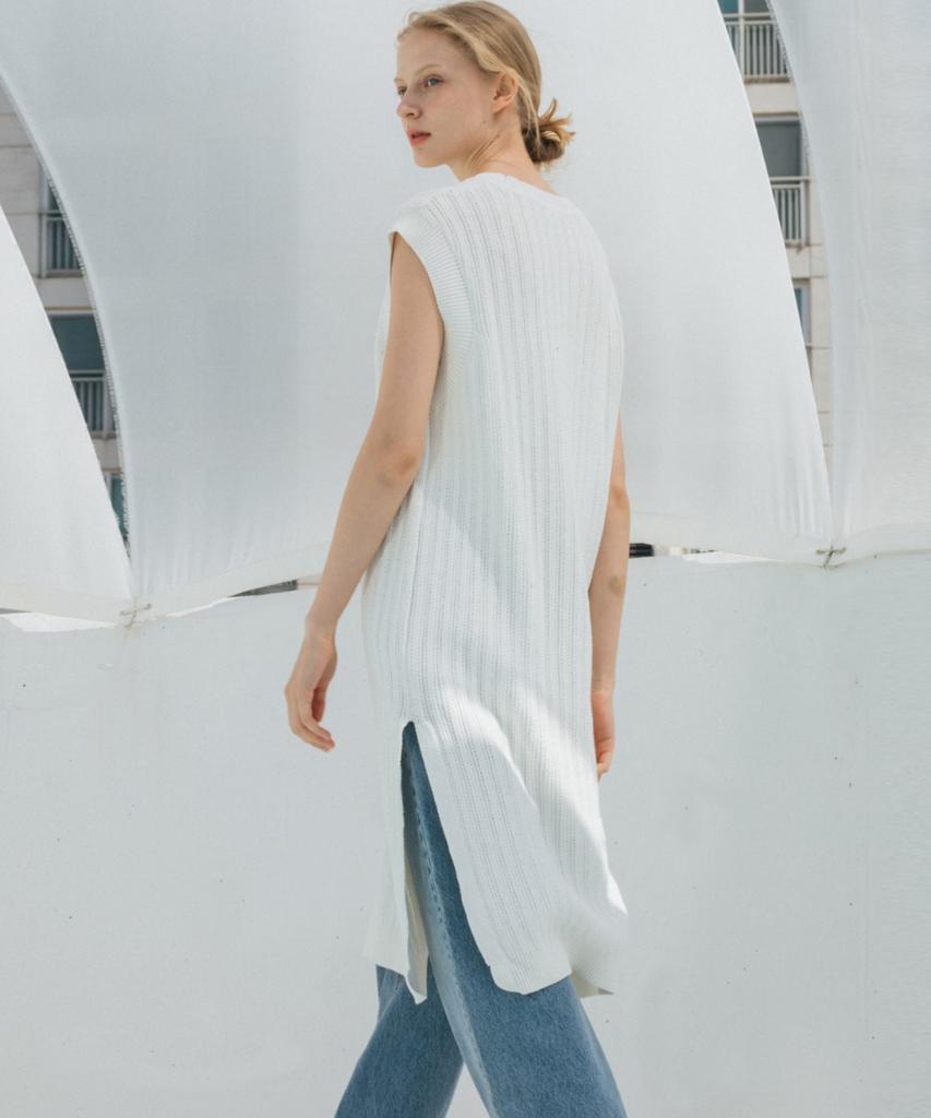 KNIZURE Skashi Dress_O/White