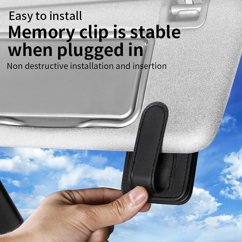 För Volkswagen n2 Ventilhattar Bil Solskydd Glasögon Förvaringslåda Solglasögonklämma Kort Biljett Hållare För VW Volkswagen Golf Polo Passat Tiguan