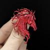 Broches Têtes de Cheval Émaillées Tendance Pour Femmes Animal du Zodiaque Épingles Poney Accessoires de Décoration de Vêtements Cadeaux de Nouvel An