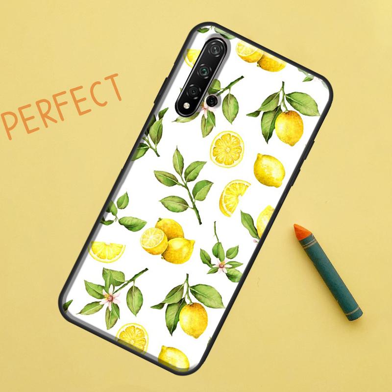 Lemon Fruit For Huawei Nova Y91 Y70 Y72 Y73 Y60 Y90 Y61 8i 7i 11i 12i 12s 9 10 SE P20 P30 P40 Lite Case