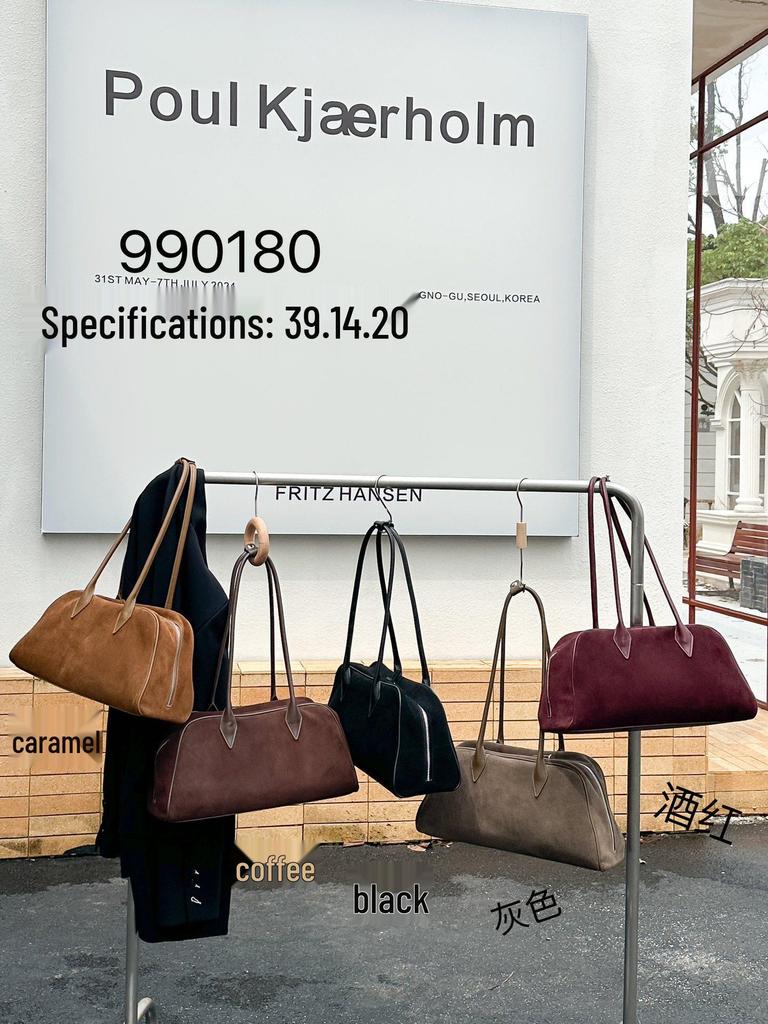 French Retro Frosted Cowhide Tote Bag - 2024 Large Capacity Shoulder Baguette for Women