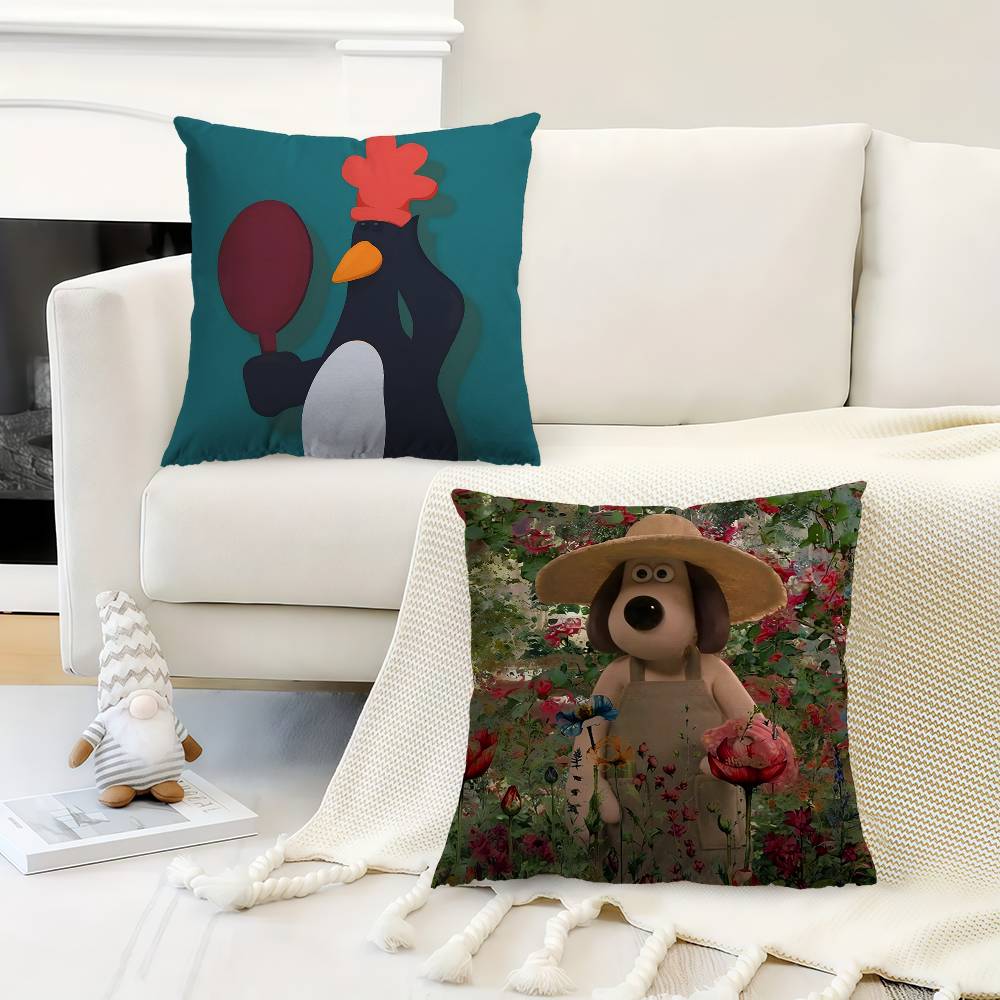 WWallaceS Cute GGromit Pillow Anime Pillow Sofa Bed Head Pillow Cover Cushion Cover 45x45 Cm Fashion