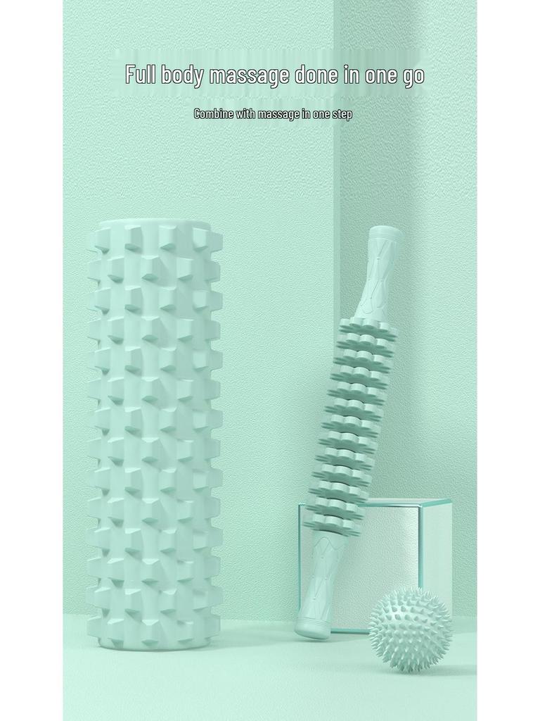 Foam Roller for Muscle Relief, Beginner Fitness, and Yoga - Wolf Tooth Massage Stick for Slimming Legs and Relaxation