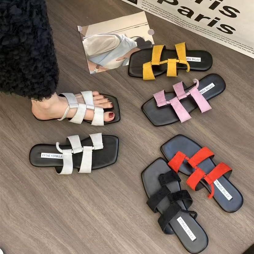 

Классные тапочки детская летняя одежда повседневная 2025 новый дизайн нишевый плетеный темперамент плоская подошва женские тапочки 39 жёлтый