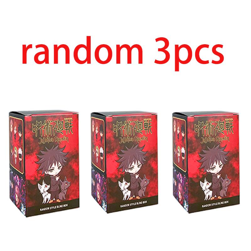 Anime Jujutsu Kaisen Figure Q Version Satoru Gojo Itadori Yuji Fushiguro Megumi Kugisaki Model Car Decora Ornament Gift Toy