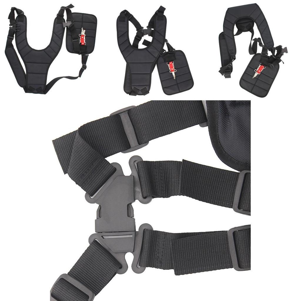 Comfortable And Adjustable Double Shoulder Strap For Brush Cutters High-quality Buckled Harness