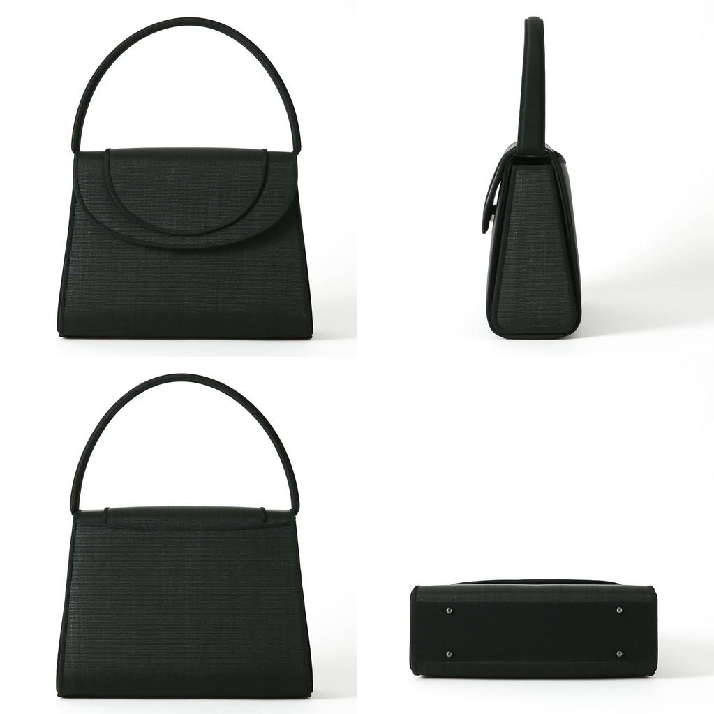 Iwasa Horsehair Formal Handbag Made in Suitable for and Other Ceremonies Women's (iw60810), Japan, Large, Black, Weddings, Funerals, Graduations,