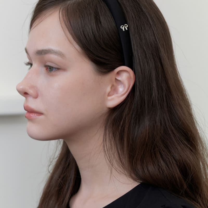 

KINDABABY мини-повязка на голову с ленточкой black