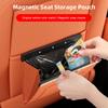 Premium Leather Magnetic Car Seat Back Trash Bag Storage Bag Accessories For BMW E90 G80 M3 G30 M5 F82 F83 F20 F21 G42 F95 F96 G