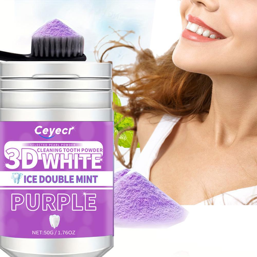 V34 Purple Fresh Tooth Whitening Powder - 3-Day Stain Remover