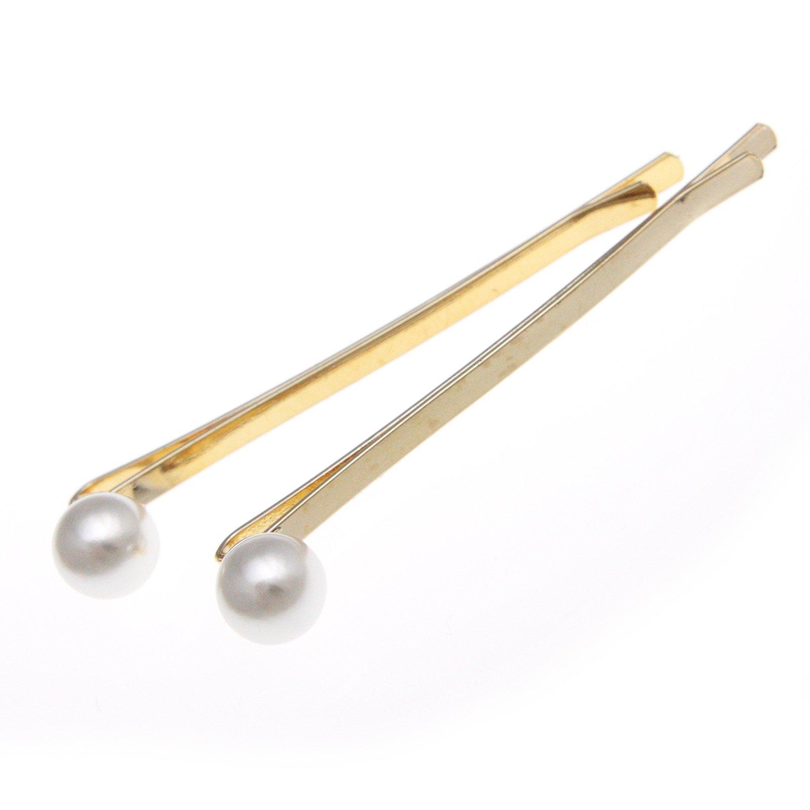 

VINGTAINE Single Pearl Hairpin 8mm Set of 2 Pearl [Vintaine] H-353