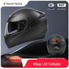 3C Certified Full Face Motorcycle Helmet for Men & Women - All-Season, Trendy Autumn/Winter Design