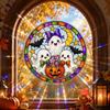 Halloween Pumpkin Static Cling Window Stickers for Glass - Colorful Decorative Window, 3030 Cm